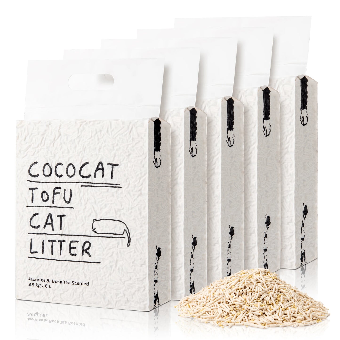 Eco-Friendly Tofu Cat Litter – Biodegradable, Flushable & Clumping | Cococat Jasmine Scent