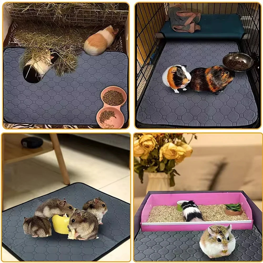 Washable Guinea Pig Pee Pad – Reusable, Non-Slip Liner for Small Pets