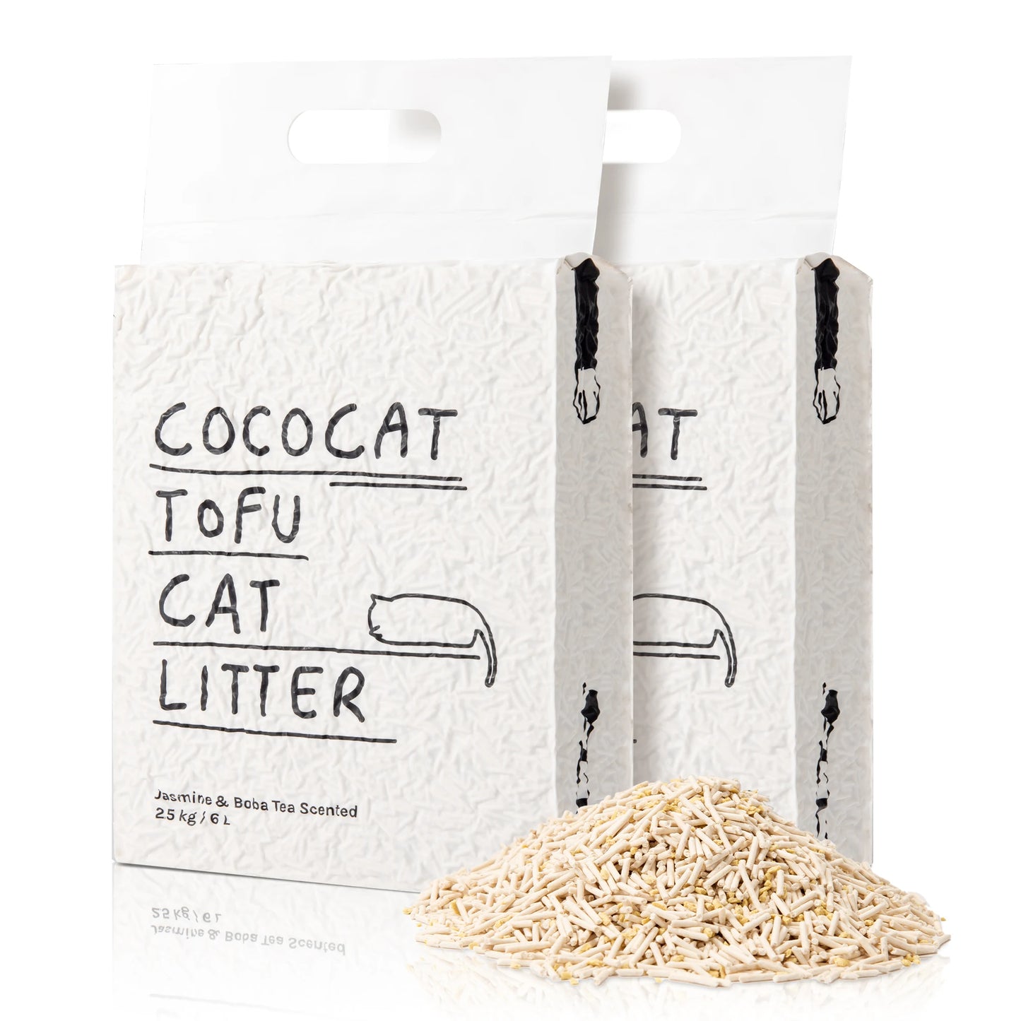 Eco-Friendly Tofu Cat Litter – Biodegradable, Flushable & Clumping | Cococat Jasmine Scent