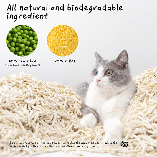 Eco-Friendly Tofu Cat Litter – Biodegradable, Flushable & Clumping | Cococat Jasmine Scent