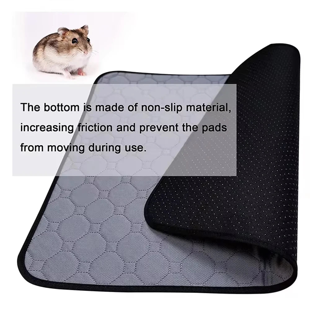 Washable Guinea Pig Pee Pad – Reusable, Non-Slip Liner for Small Pets