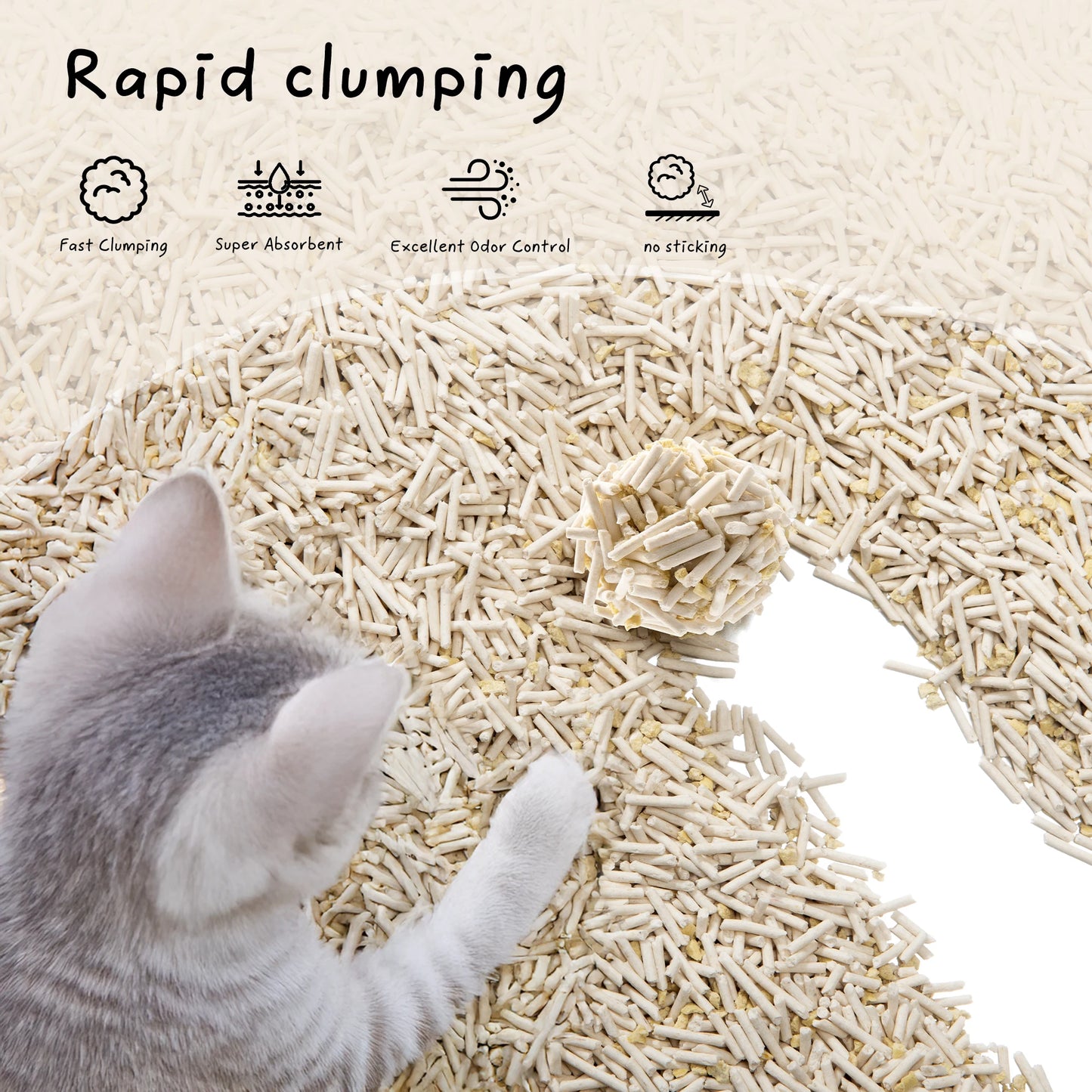 Eco-Friendly Tofu Cat Litter – Biodegradable, Flushable & Clumping | Cococat Jasmine Scent