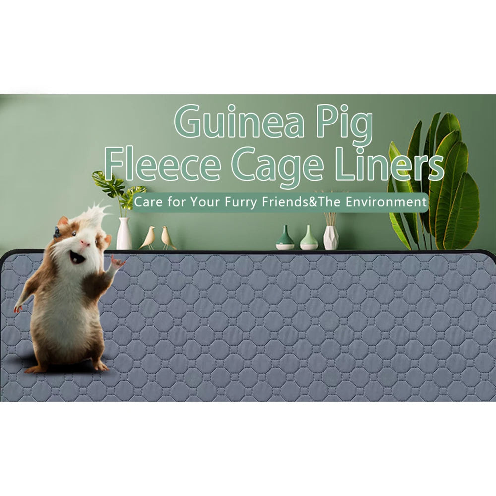 Washable Guinea Pig Pee Pad – Reusable, Non-Slip Liner for Small Pets