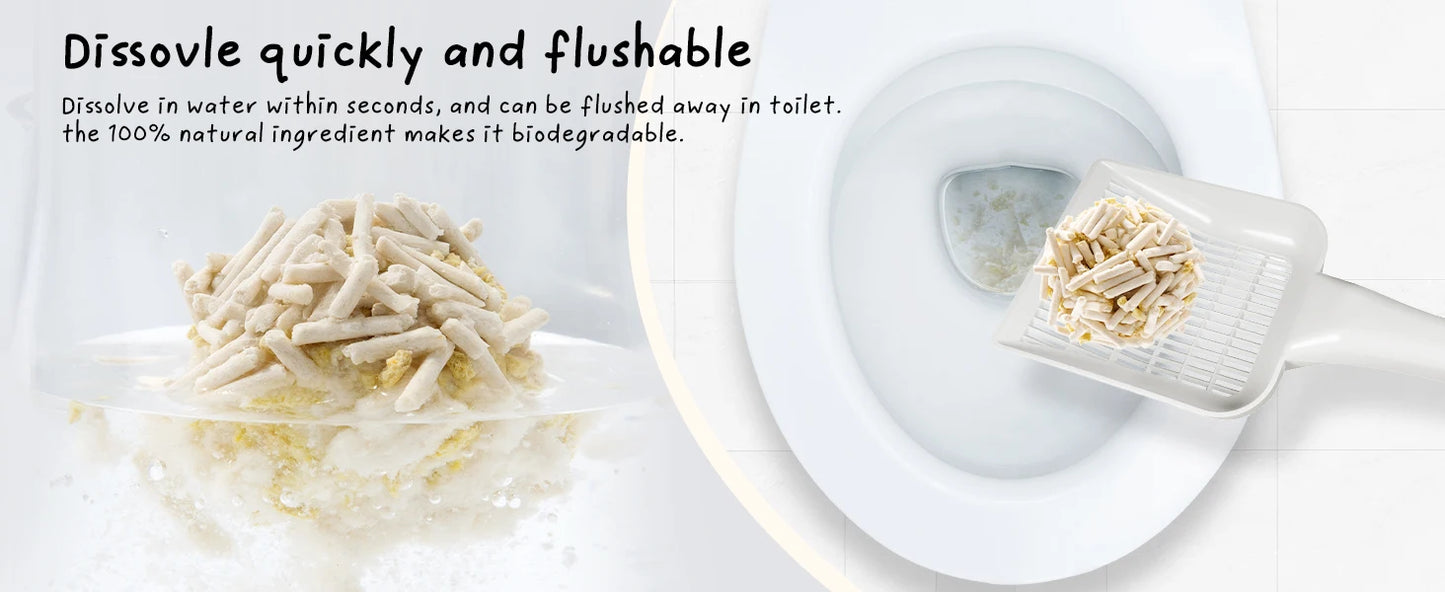 Eco-Friendly Tofu Cat Litter – Biodegradable, Flushable & Clumping | Cococat Jasmine Scent