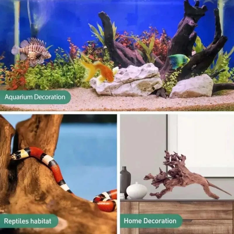 Natural Sinkable Driftwood – Aquarium Wood Decoration for Landscaping