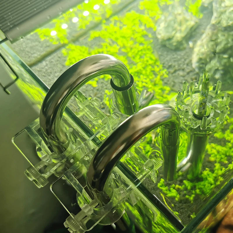 Aquarium Filter Stainless Steel External Filter Accessories Inlet and Outlet Water Remove Oil Film Lily Tube Aquarium filter