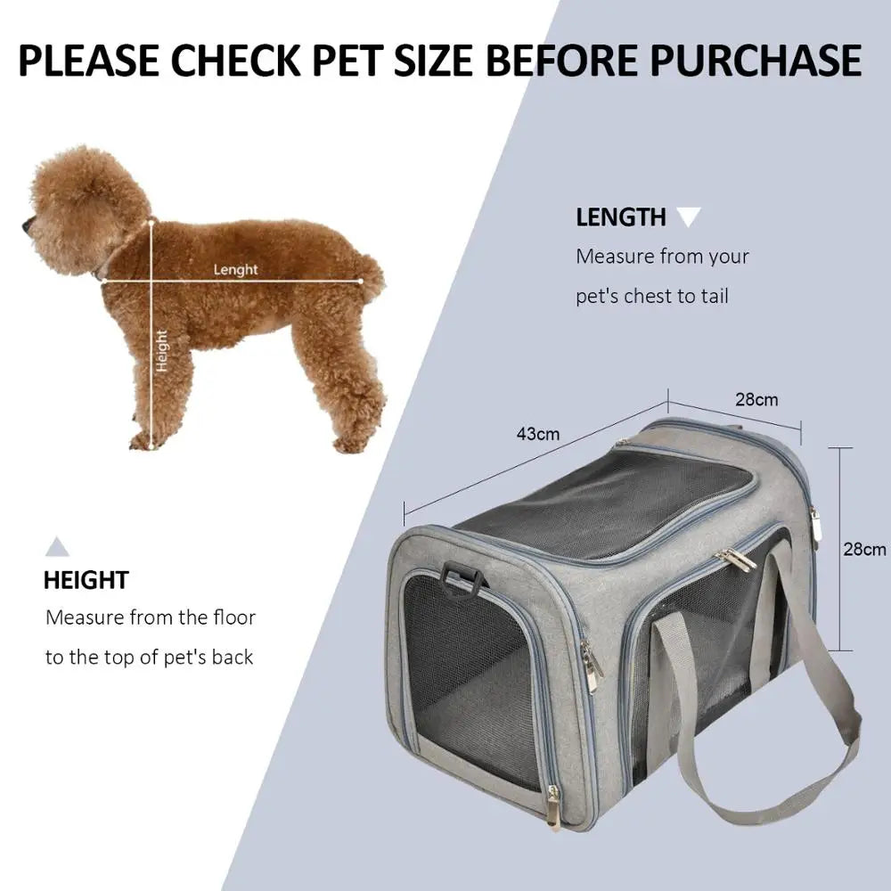 Dog & Cat Carrier Backpack – Soft-Sided, Airline-Approved Travel Bag