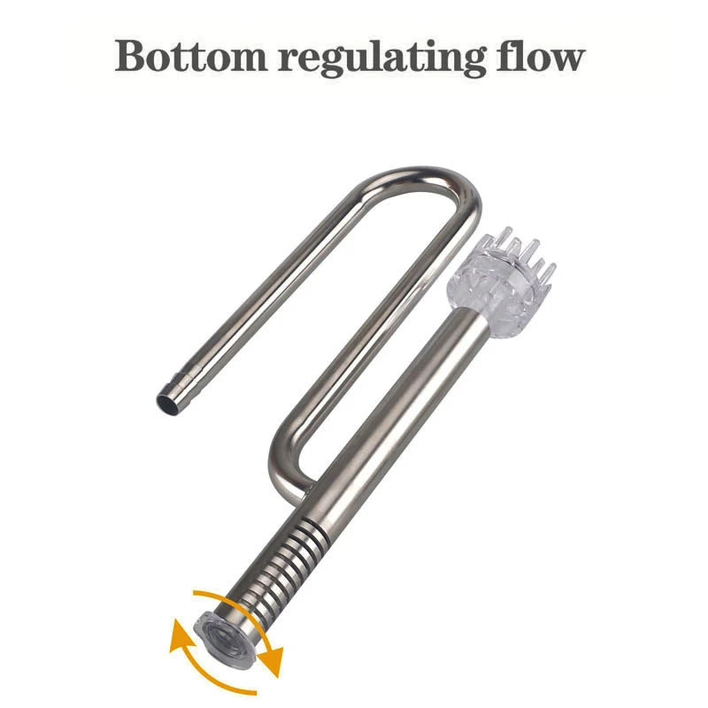Aquarium Filter Stainless Steel External Filter Accessories Inlet and Outlet Water Remove Oil Film Lily Tube Aquarium filter