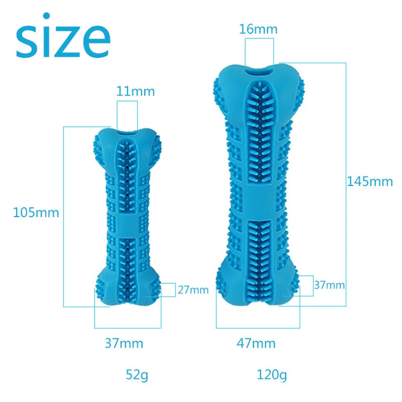 360° Dog Toothbrush Chew Toy – Soft Rubber Dental Stick for Puppies & Small Dogs