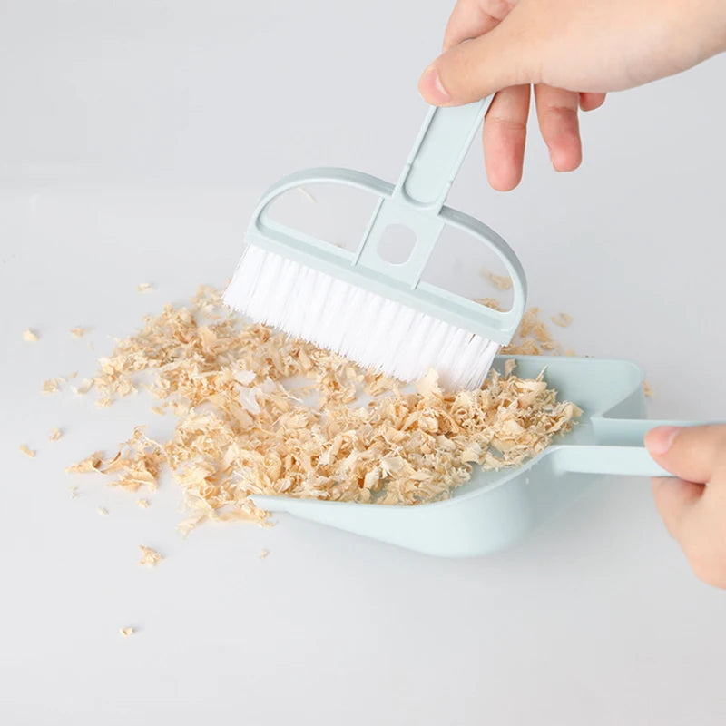 Pet Dustpan & Broom Set – Waste Cleaning Set for Hamsters, Rabbits & Guinea Pigs