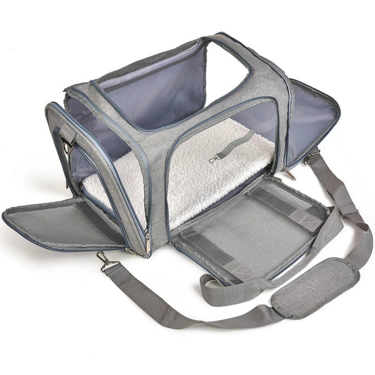 Dog & Cat Carrier Backpack – Soft-Sided, Airline-Approved Travel Bag - The Best For Pets