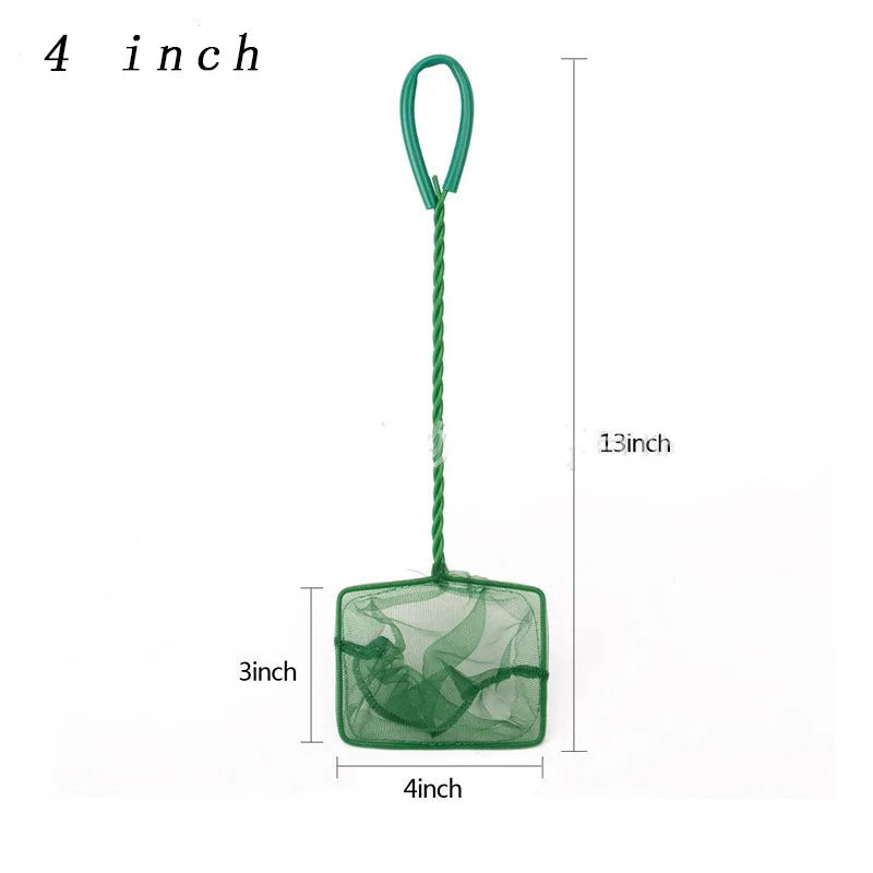 Fish Net Long Handle – Square Aquarium Landing & Cleaning Tool