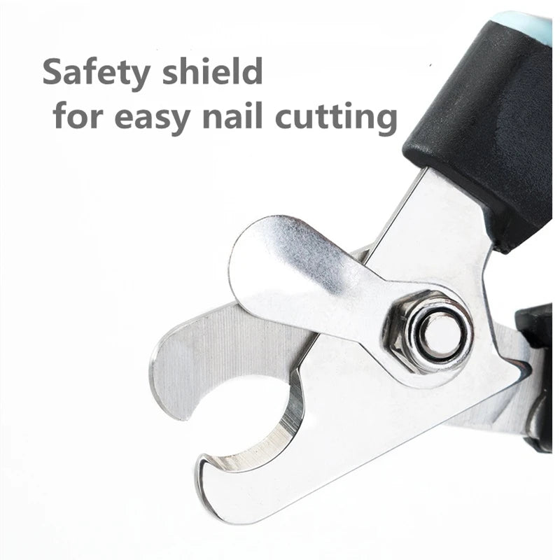 Professional Pet Nail Clipper – Safety Guard & Stainless Steel Blades
