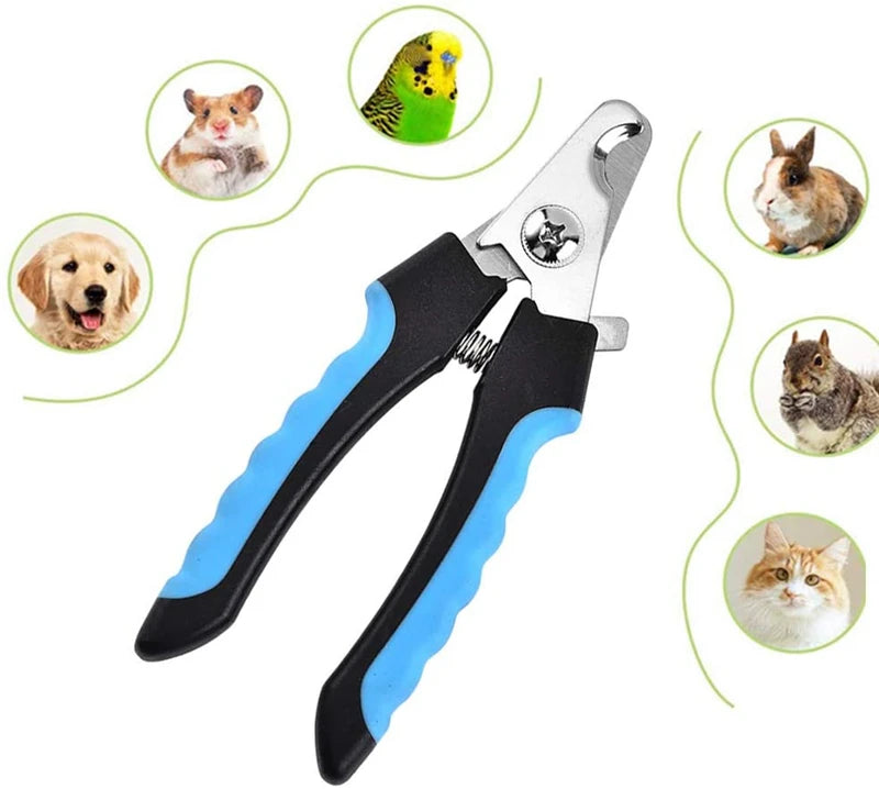 Professional Pet Nail Clipper – Safety Guard & Stainless Steel Blades
