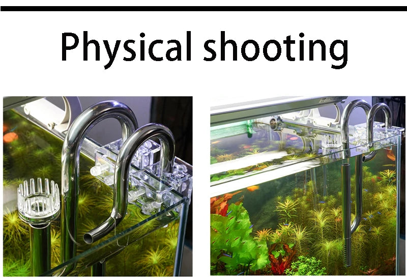 Aquarium Filter Stainless Steel External Filter Accessories Inlet and Outlet Water Remove Oil Film Lily Tube Aquarium filter