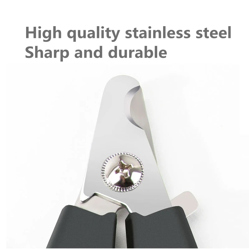 Professional Pet Nail Clipper – Safety Guard & Stainless Steel Blades