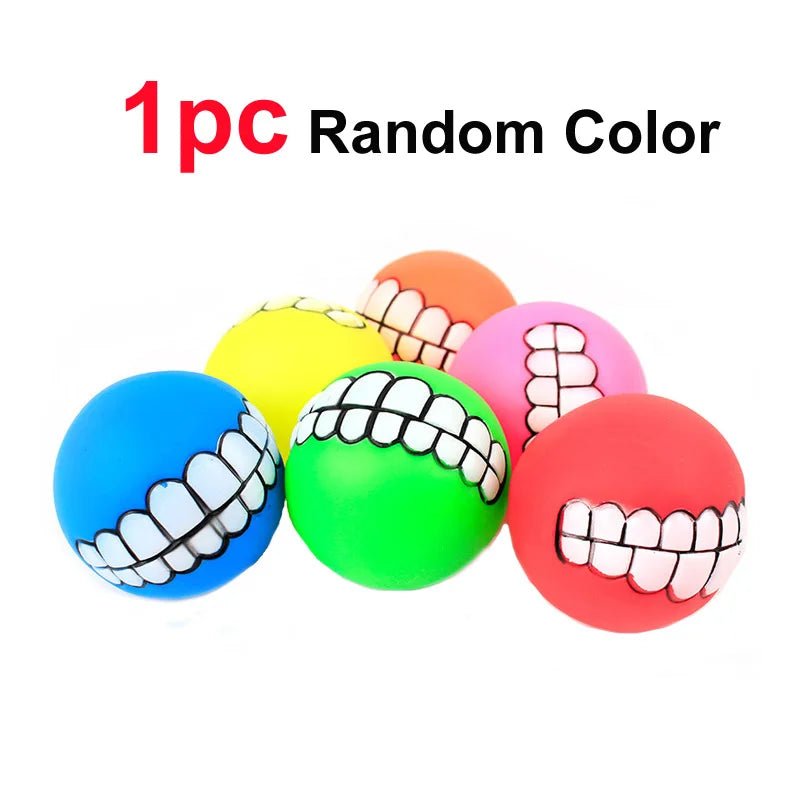 Rubber Squeaky Dog Toy – Bite - Resistant Chew Ball for Dogs (7cm) - The Best For Pets