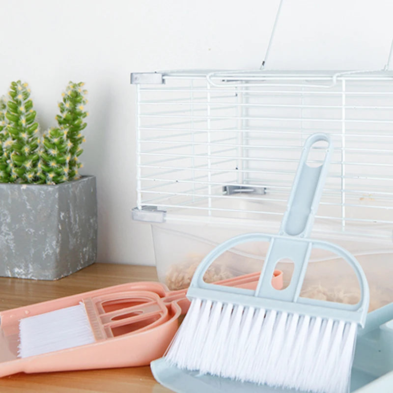 Pet Dustpan & Broom Set – Waste Cleaning Set for Hamsters, Rabbits & Guinea Pigs