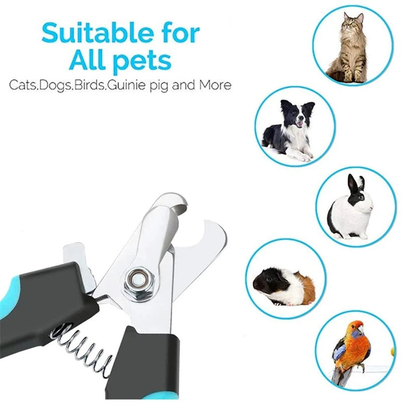 Professional Pet Nail Clipper – Safety Guard & Stainless Steel Blades
