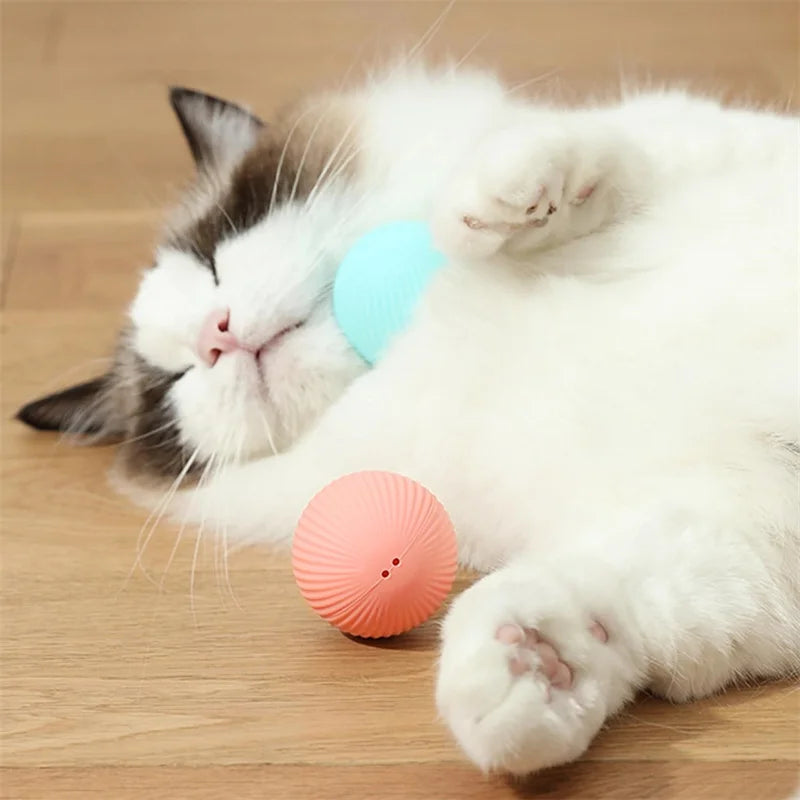 Smart Interactive Pet Toy Ball – USB Automatic Bouncing for Dogs & Cats