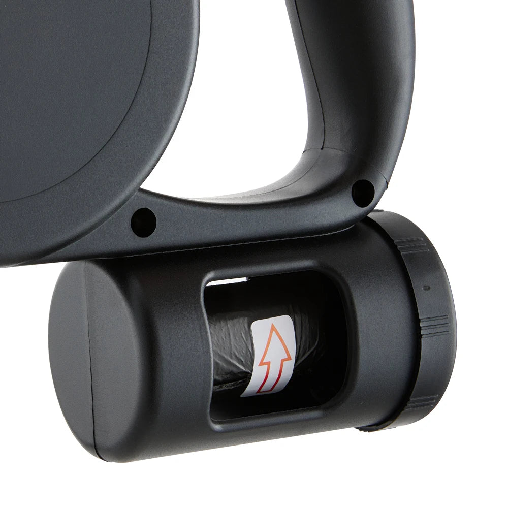 5m Retractable Dog Leash – Automatic Dog Lead with LED Flashlight & Waste Bag Dispenser