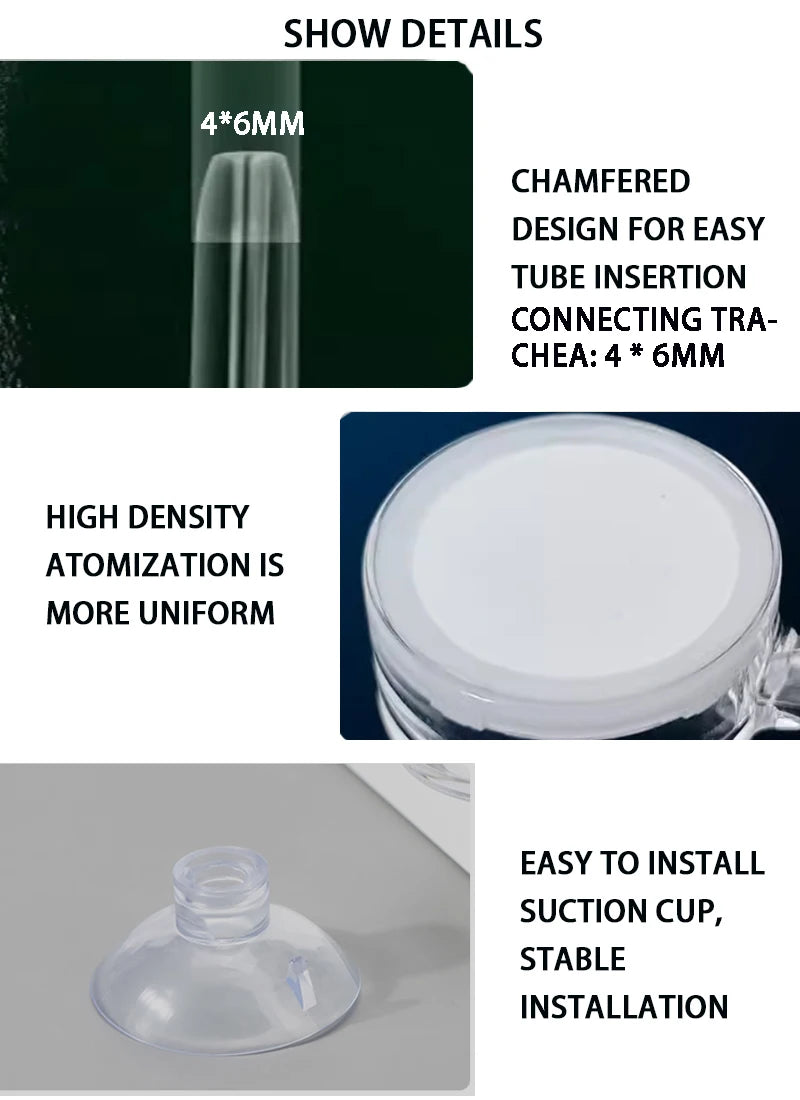 Nano CO2 Diffuser – Transparent Aquarium CO2 Regulator & Valve
