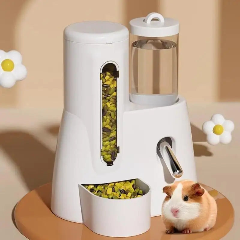 2-in-1 Hamster Feeder & Water Dispenser – Large Capacity Automatic Dispenser, Leak proof