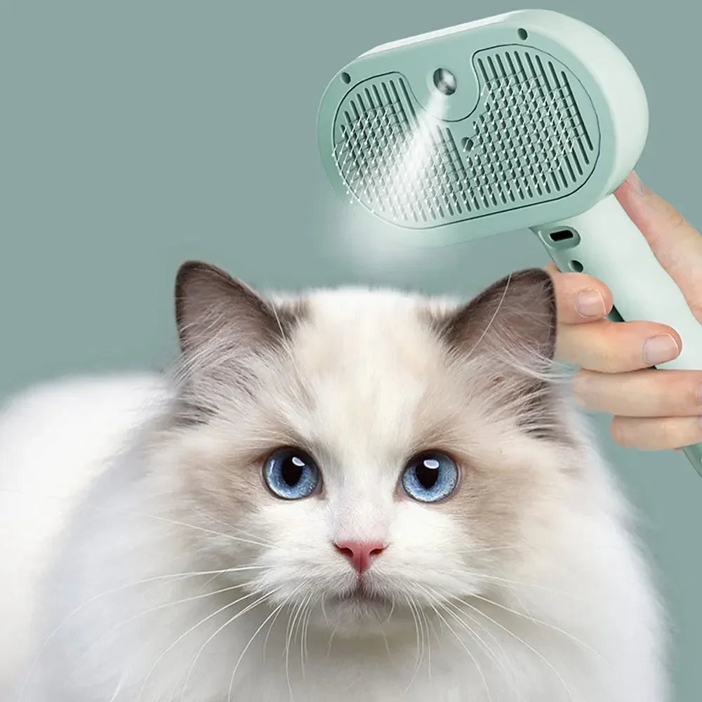 Pet Grooming Mist Spray Comb – Dematting Brush & Hair Remover for Dogs & Cats