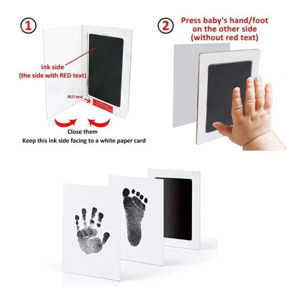 Paw Print Ink Pad Kit – Safe, Non-Toxic Inkless Pad for Pet & Baby Keepsake Prints
