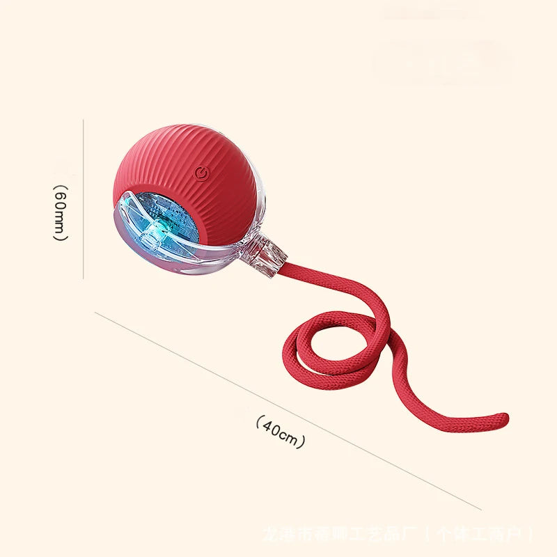Rechargeable Smart Cat Ball – Automatic Rolling Toy with Teaser & Sensor
