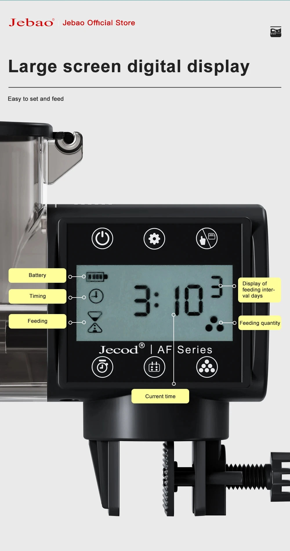 Smart Aquarium Feeder – Automatic Digital WiFi Remote Fish Feeder