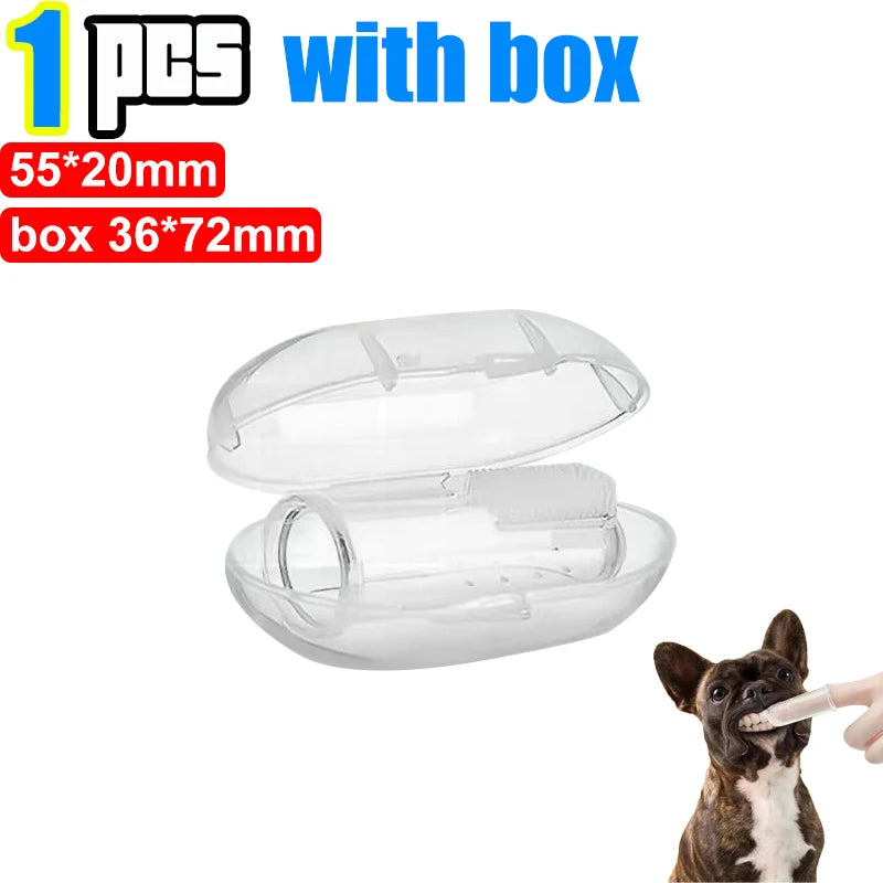 Pet Finger Toothbrush – Soft Tartar Remover for Dogs & Cats