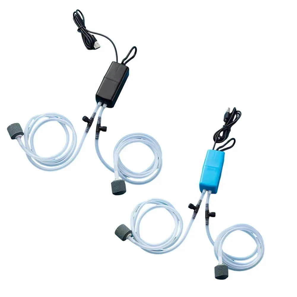 USB Air Pump Kit – Silent Oxygen Pump with Air Stone for Aquarium