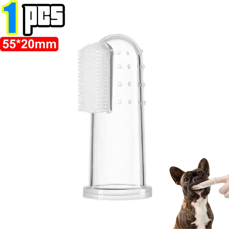 Pet Finger Toothbrush – Soft Tartar Remover for Dogs & Cats