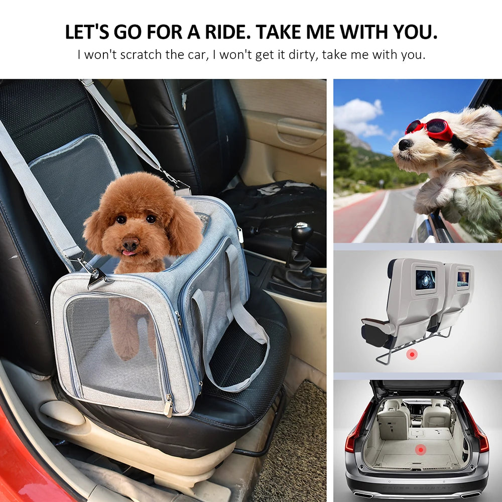 Dog & Cat Carrier Backpack – Soft-Sided, Airline-Approved Travel Bag