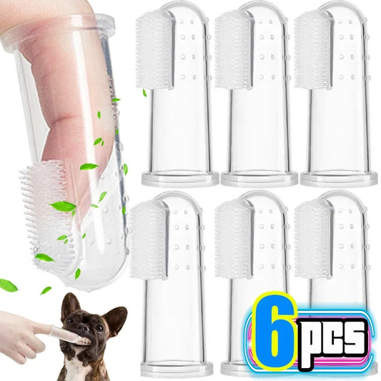 Pet Finger Toothbrush – Soft Tartar Remover for Dogs & Cats