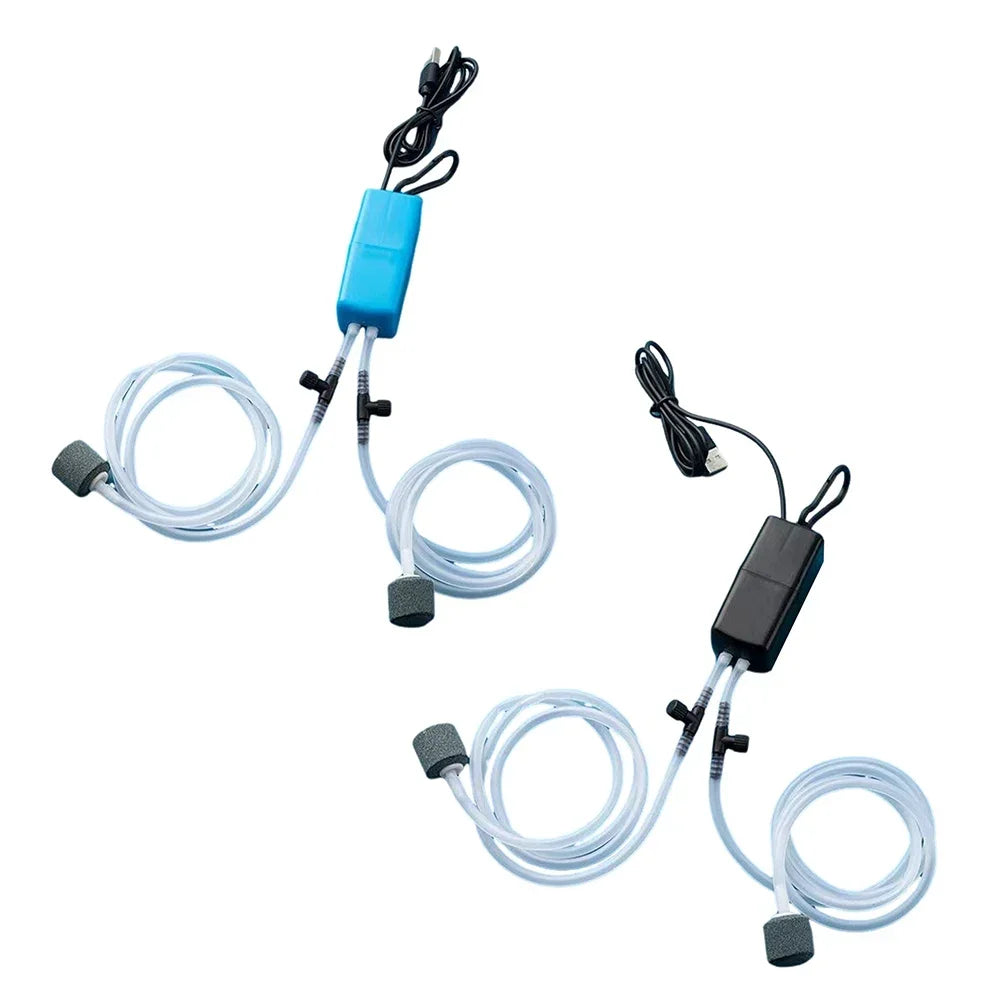 USB Air Pump Kit – Silent Oxygen Pump with Air Stone for Aquarium