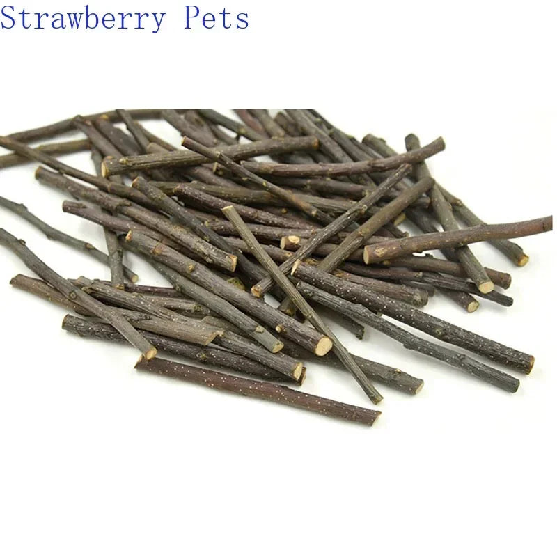 Apple Tree Chew Sticks – Natural Grinding Toys for Hamsters, Rabbits & Parrots