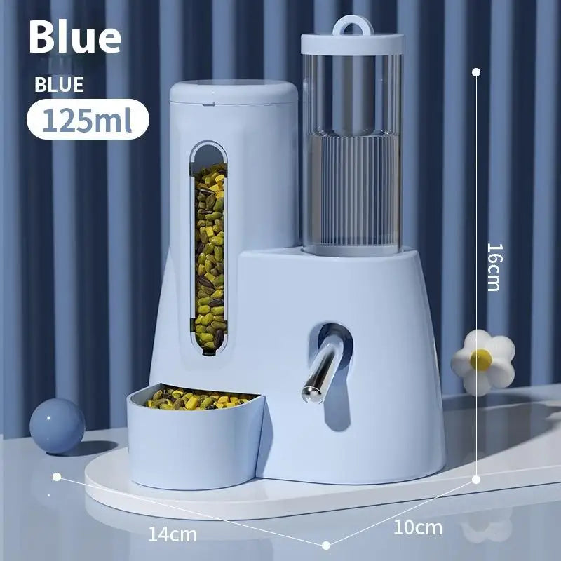 2-in-1 Hamster Feeder & Water Dispenser – Large Capacity Automatic Dispenser, Leak proof