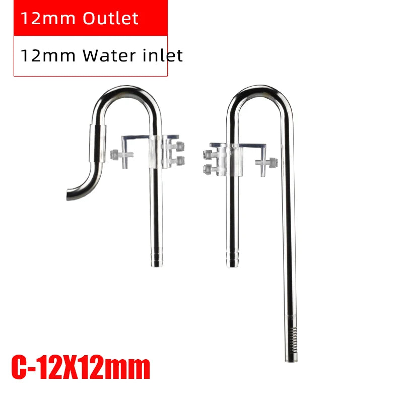 Aquarium Filter Stainless Steel External Filter Accessories Inlet and Outlet Water Remove Oil Film Lily Tube Aquarium filter