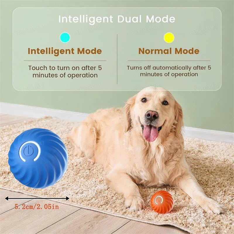 Smart Interactive Pet Toy Ball – USB Automatic Bouncing for Dogs & Cats