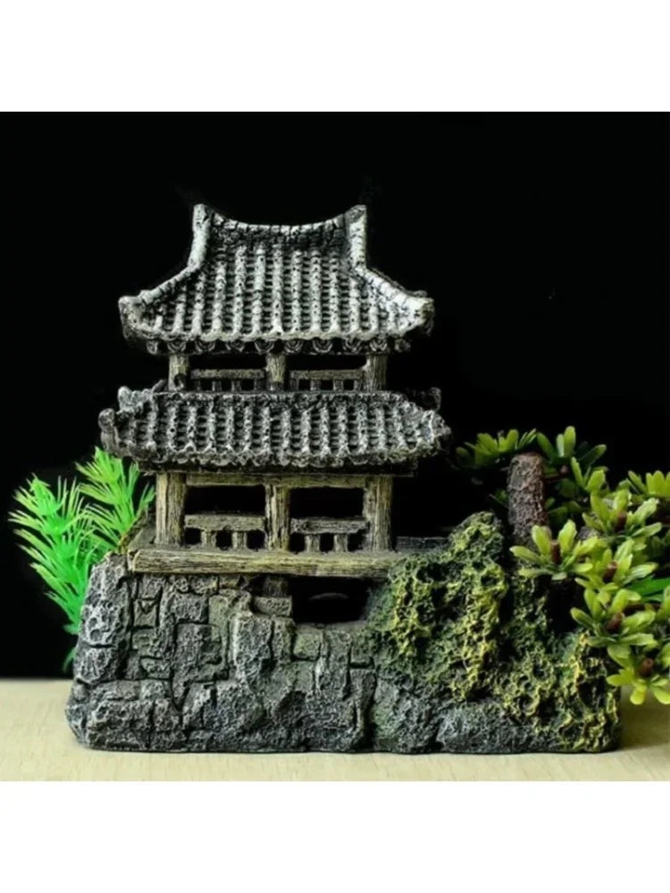 Resin House Ornament – Decoration for Aquarium Landscape
