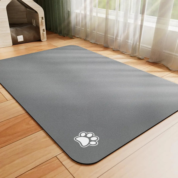 Absorbent Pet Feeding Mat – Quick-Dry Place mat for Food & Water | Easy-to-Clean Non-Slip Mat for Messy Eaters