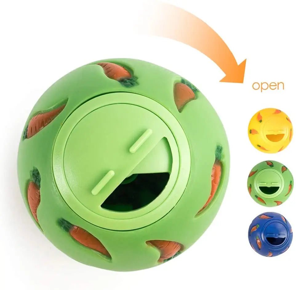 Rabbit Treat Ball – Interactive Slow Feeder Toy for Bunnies, Hamsters & Ferrets
