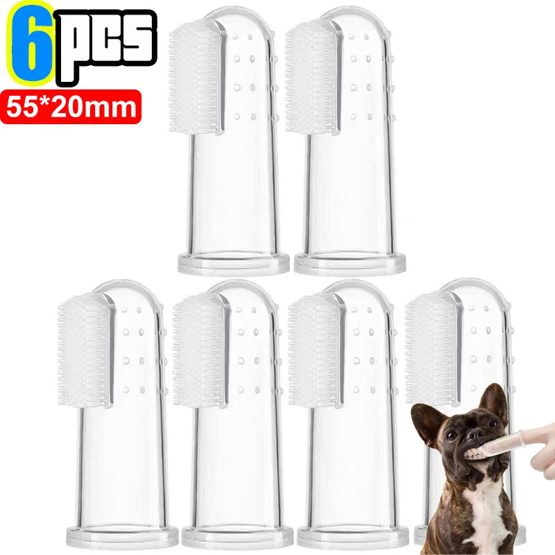Pet Finger Toothbrush – Soft Tartar Remover for Dogs & Cats