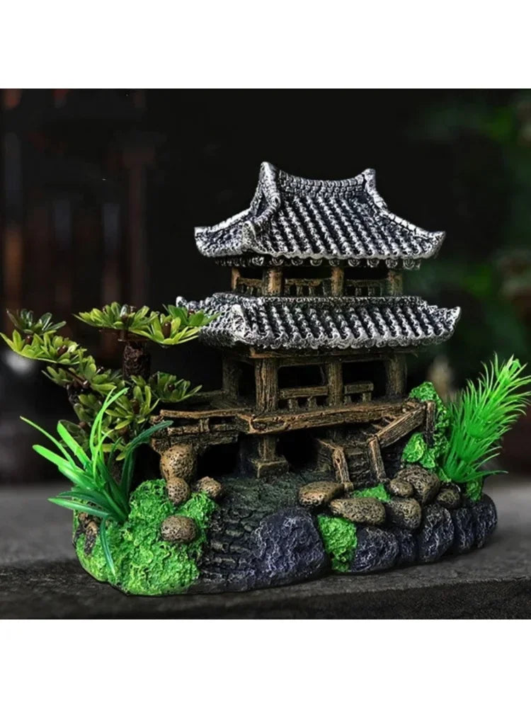 Resin House Ornament – Decoration for Aquarium Landscape