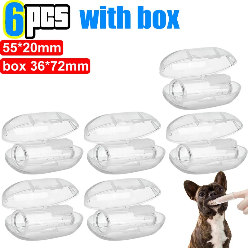 Pet Finger Toothbrush – Soft Tartar Remover for Dogs & Cats