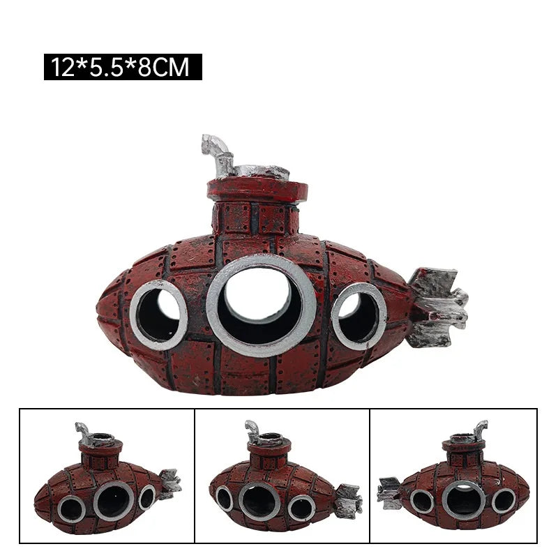 Resin Submarine Cave – Fish & Shrimp Shelter Aquarium Decoration