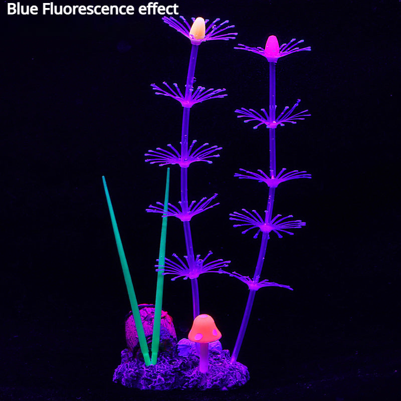 Fluorescent Silicone Aquatic Plants