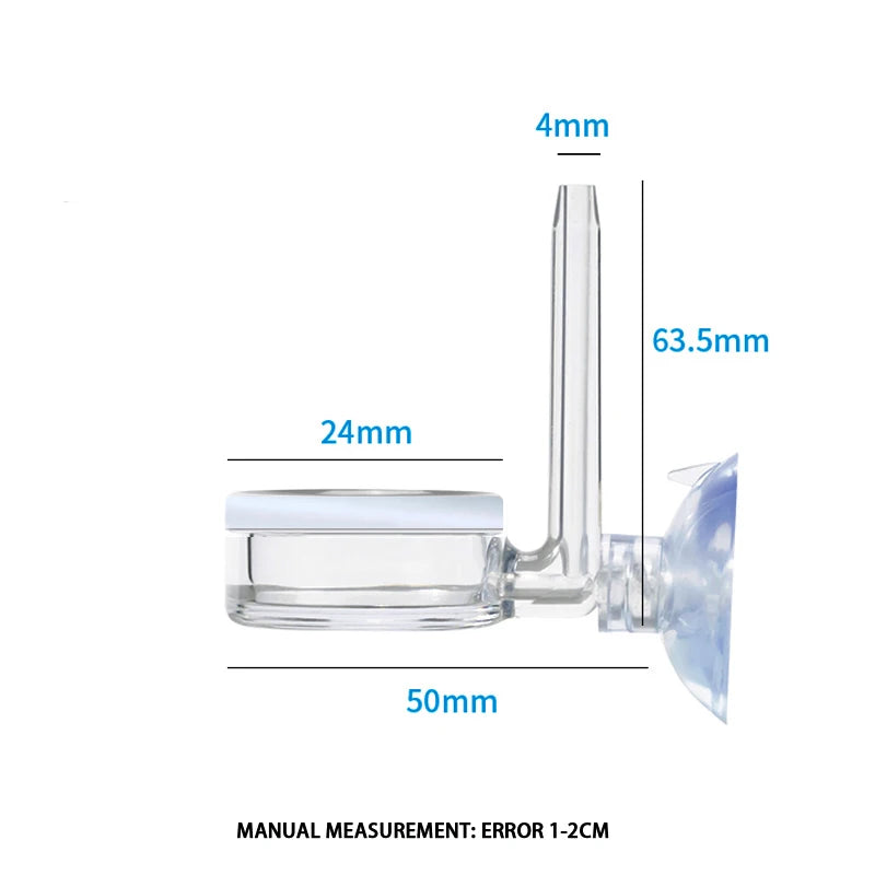 Nano CO2 Diffuser – Transparent Aquarium CO2 Regulator & Valve